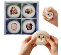 Personnalisez Dumpling Squishy avec Coffret Cadeau, 4 Pcs Anti Stress Squishy Kawaii Customisée avec Photo, Un Coffrets Cadeaux Personnalisés pour La Famille Ou Entre Amis