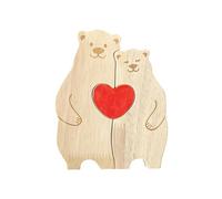 Personnalisez Un Joli Puzzle en Bois d ' Ours pour Un de, E | Puzzles ours en bois pour décoration de maison, pour membre de la famille