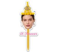 Personnalisez Votre Chapeau de Gâteau,Téléchargez Votre Photo Faciale,Ajoutez une Étiquette Texte,pour Décoration de Fête et Anniversaire,Coiffure Cupcake Joyeuse et Chapeaux de Gâteaux Personnalisés