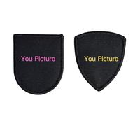 Personnalisez votre image, adhésif thermofusible tactique personnalisé et crochet arrière patch, bouclier personnalisé en forme d'impression Club School logo de l'entreprise Badge Patch