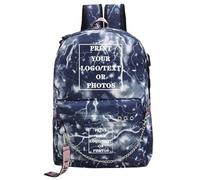 Personnalisez Votre Logo Nom Image Sac À Dos D'Ecole pour Adolescentes Filles Mode Sac À Dos De Voyage Personnalisé Color5,45X32X15CM
