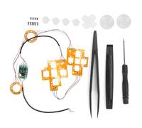 Personnalisez votre manette PS4 avec notre kit LED lumineux, comprenant une croix directionnelle, un joystick et des boutons illuminés, facile à
