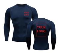 Personnalisez Votre Propre Conception Logo/Image Chemises De Compression Collant De Course À Pied et De Fitness Gymnastique Entraînement T-Shirt À Manches Longues color5,L