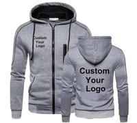 Personnalisez Votre Propre Conception Logo/Photo/Texte Veste Sweat À Capuche Personnalisée Mode Homme Printemps Automne Hiver Pull À Fermeture Éclair Manteau De Sport Décontracté Color17, L