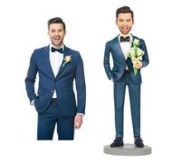 Personnalisez votre statue fonction de la photo, concevez votre propre mini statue d'art personnalisée de 18 cm, statue personnalisée adaptée aux couples et aux familles (Statues personnalisées)