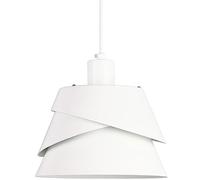 Personnalité Chandelier à tête Unique, Lampe Suspendue en métal de, Abstrape de Lampe à Base de Pendentif de Base Blanc créatif E27, Lampe à Plafond à Montage à Chasse d'eau, Le d'éclairage