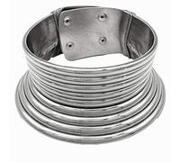 Personnalité créative, collier flamboyant, grand collier national, pendentif, nom personnalisé, PVC, Pas de gemme