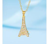 Personnalité Creative Tour Eiffel Collier Dames Simple Mode Tempérament Paris Tour Pendentif Exquis Bijoux Cadeau