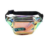 Personnalité Dazzling Laser Waist Bag Fashion PVC Sports Storage Bag Chest Bags Waterproof Holographic Travel Cycling Fanny Pack