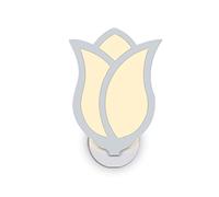 Personnalité de lumière murale européenne 1, élégant applique lampe murale Rose Lumières acryliques Cold Light Warm Neutral White Iron Bracket Éclairage compatible avec les chambres pour enfants