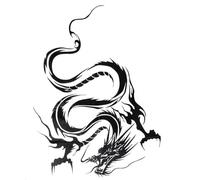 Personnalité Dessin Animé Dragon Totem Grattage Décalcomanies Imperméable Auto Stickers Complète Styling Auto Autocollant Décalcomanies rétroviseur vitre bouchon réservoir