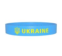 Personnalité Drapeau Ukraine Bracelet Silicone Bracelet Caoutchouc Bracelets Adultes Mode Fête Sport Accessoire Unisexe pour Hommes Femmes Festival Défilé Fête Décoration Drapeau Ukrainien Bracelet
