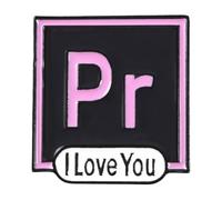 Personnalité Icône Ordinateur Pointeur de Souris Métallique Émail Insigne PS AI Barre d'outils Sablier Clavier Flèche Tendance Appareil, Normale, Métal non précieux