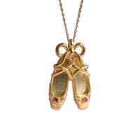 Personnalité Pendentif Chaussure de Ballet Collier pour Femmes Filles Élégant Bowknot Chaussures de Danse Forme Choker Mariage Bijoux Cadeau Chaussures Pendentif Collier, taille unique, Comme décrit