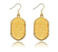 Personnalité Phnom Penh Fluorescent acrylique peu profond géométrique rétro femelle alliage boucles d'oreilles