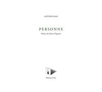 Personne - Antoine Emaz - Unes Eds - broché - Poésie
