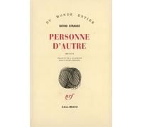 Personne d'autre - Botho Strauss - Gallimard - broché - Livre