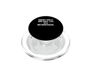 Personne n'a Dit Que c'était Facile, la Vie est Un salaud Bold PopSockets PopGrip pour MagSafe