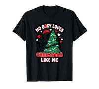 Personne n'aime Noël comme Un Squelette Sarcastique de Style Gothique Noir T-Shirt