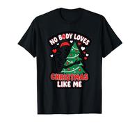 Personne n'aime Noël comme Un Squelette Sarcastique de Style Gothique Noir T-Shirt Graphique avec Valeur