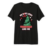 Personne n'aime Noël comme Un Squelette Sarcastique de Style Gothique Noir T-Shirt Haut de Gamme