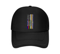 Personne Ne Combat Seul - Police, Pompiers, Services d'urgence Unisexe Baseball Cap Séchage Rapide Casquette De Baseball Plat Casquettes Snapback pour Été Toutes Les Saisons Voyage