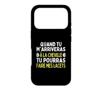 Personne Ne M'arrive À La Cheville: Lacets Chaussures Humour Coque pour iPhone 17 Pro