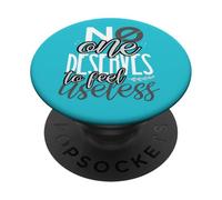Personne ne mérite de se Sentir Inutile Contre l'intimidation PopSockets PopGrip Adhésif