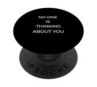 Personne ne Pense à Vous » - Anxiété Sociale stoïque drôle PopSockets PopGrip Adhésif