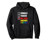 Personne ne Sait Que Je suis Gay Pride Unhinged Novelty LGBTQ+ Gag Queer Sweat à Capuche