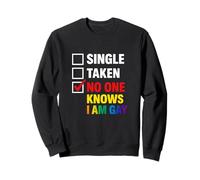 Personne ne Sait Que Je suis Gay Pride Unhinged Novelty LGBTQ+ Gag Queer Sweatshirt