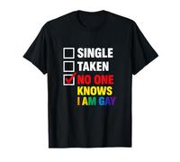 Personne ne Sait Que Je suis Gay Pride Unhinged Novelty LGBTQ+ Gag Queer T-Shirt