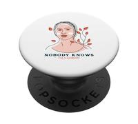 Personne ne Sait Que Je suis Lesbienne (Déclaration de Sortie Gay LGBTQ) PopSockets PopGrip Adhésif