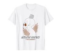 Personne ne Sait Que Je suis Lesbienne (Graphique d'une Femme Noire Gay LGBTQ) T-Shirt