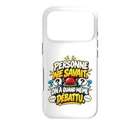 Personne Ne Savait on A Quand Même Débattu Humour Quiz Coque pour iPhone 17 Pro