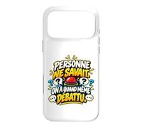 Personne Ne Savait on A Quand Même Débattu Humour Quiz Coque pour iPhone 17 Pro Max