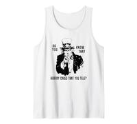 Personne ne s'intéresse à ce Que Vous pointiez Débardeur