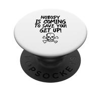 Personne ne Vient pour Vous sauver ! Levez-Vous ! (Fighter Statement) PopSockets PopGrip Adhésif