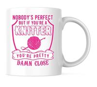 Personne N'Est Parfait, Mais Si Vous Êtes Une Passionnée De Tricot, Vous Allez Adorer La Laine. Tasse Drôle Tasses Avec Poignée Tasse À Café Pour Lait Eau Famille 330Ml