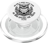 Personne n'est Plus détesté Que celui Qui Parle la vérité Platon PopSockets PopGrip pour MagSafe
