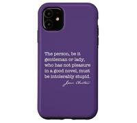 Personne Roman intolérablement Stupide Jane Austen Citation Meme Back Coque pour iPhone 11