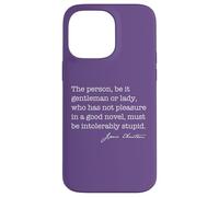 Personne Roman intolérablement Stupide Jane Austen Citation Meme Back Coque pour iPhone 14 Pro Max