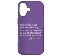 Personne Roman intolérablement Stupide Jane Austen Citation Meme Back Coque pour iPhone 17