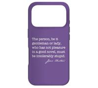 Personne Roman intolérablement Stupide Jane Austen Citation Meme Back Coque pour iPhone 17 Pro