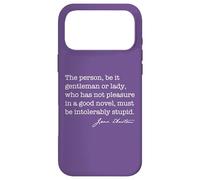 Personne Roman intolérablement Stupide Jane Austen Citation Meme Back Coque pour iPhone 17 Pro Max