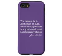 Personne Roman intolérablement Stupide Jane Austen Citation Meme Back Coque pour iPhone SE (2020) / 7/8