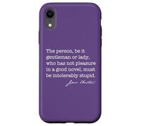 Personne Roman intolérablement Stupide Jane Austen Citation Meme Back Coque pour iPhone XR