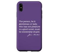 Personne Roman intolérablement Stupide Jane Austen Citation Meme Back Coque pour iPhone XS Max