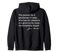Personne Roman intolérablement Stupide Jane Austen Citation Meme Back Sweat à Capuche