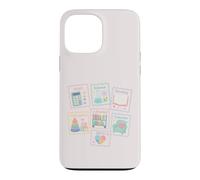 Personnel d'école Mignon Sujets de Classe Pastel Carrière Icônes Coque pour iPhone 13 Pro Max